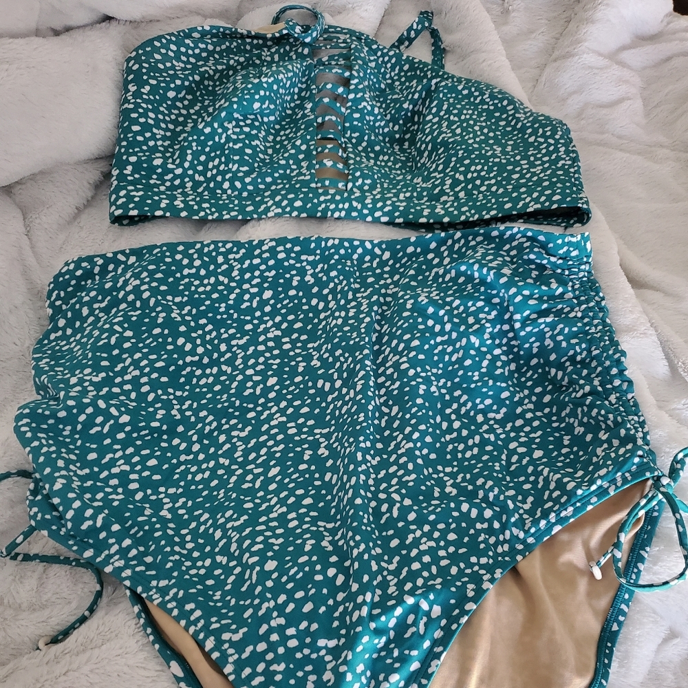 Plus size 2 piece swim